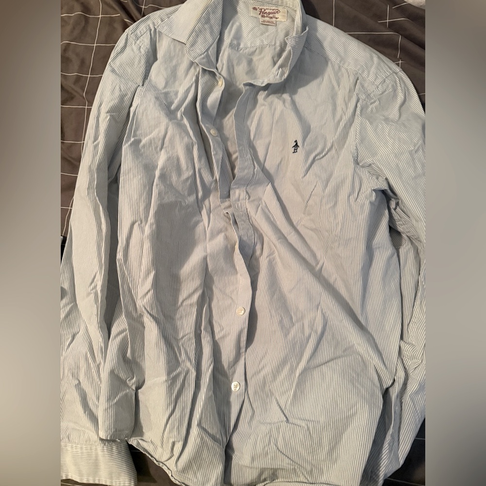 XL Penguin stripe polo like new